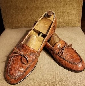 Genuine CROCODILE mens loafers size 13